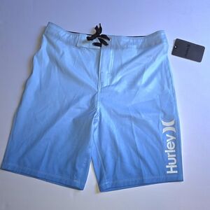 Hurley Men’s Light Blue Gradient Boardshorts
